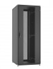 Шкаф напольный WZ-IT-336080-19AA-2-161-FP 19",33U,1563х600х800мм,дв.стекл.с одноточ.зам.,сзади укороч.дв.+ф.п.3Uчерн.(RAL9005)разобр.| 413308 | Zpas