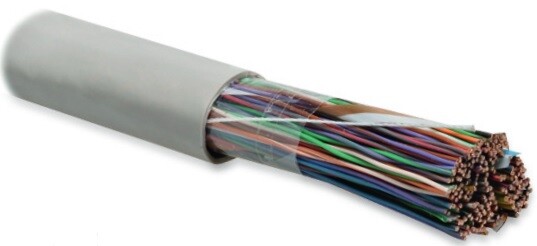 UUTP100-C3-S24-IN-PVC-GY Кабель витая пара, неэкранир. U/UTP, категория 3, 100 пар (24 AWG),одножил. (solid), PVC, серый | 19955 | Hyperline