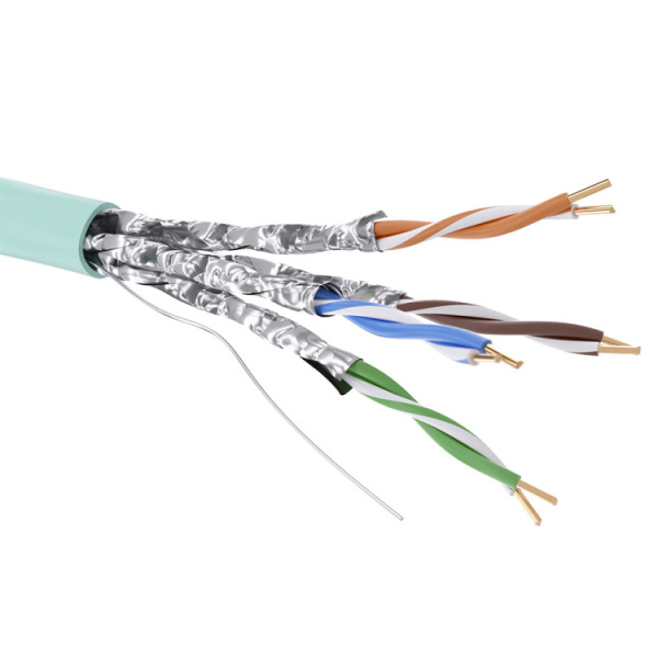 Кабель CAT 6A, U/FTP, Hг(A)-LSLTx, бухта 500м, аква | RN6AUFA03AQ | DKC