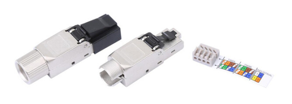 PLUD-8P8C-S-C6A-SH Разъем полевой оконцовки RJ-45 (8P8C) под витую пару, для одножиль. кабеля, toolless, категория 6A, экранир| 427413 | Hyperline