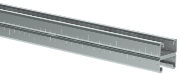 STRUT-профиль перфорированный двойной 41х21х1000-2,0 HDZ | CLM50D-PSD-41-21-10-2-HDZ | IEK