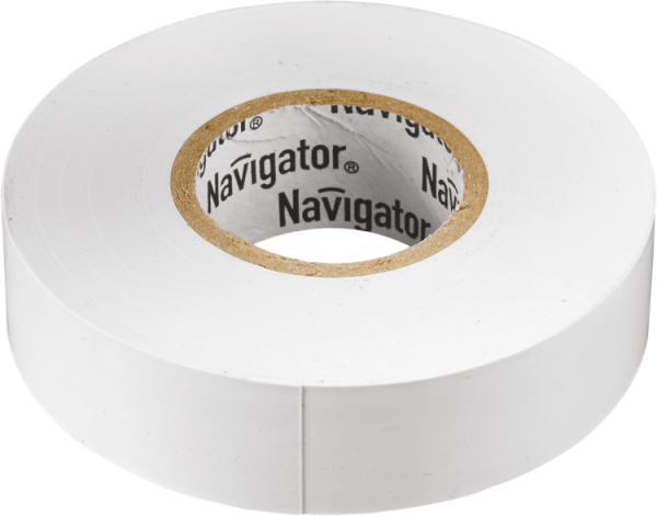 Изолента 71 228 NIT-B15-10/WH белая |71228 |Navigator