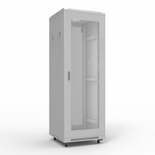 19" Напольный шкаф серии Standart 42U 600х1000 мм, передняя и задняя дверь перфорация, RAL 7035 (состоит из 3 частей) | 04-2332 | REXANT