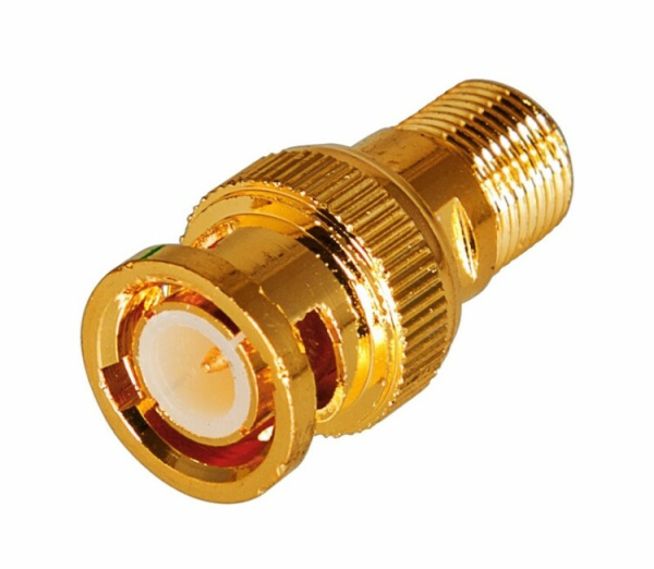 Переход гнездо F - штекер BNC GOLD | 05-3201-1 | REXANT