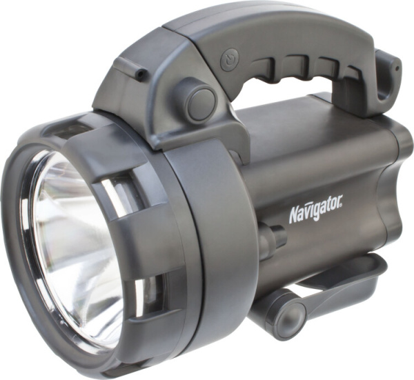 Фонарь светодиодный NPT-SP09-ACCU 1LED 3Вт+4LED аккумуляторный прожектор пластик | 94963 | Navigator