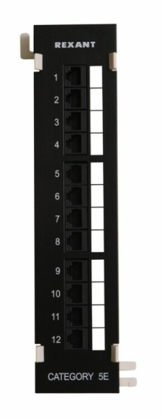 Патч-панель настенная, 12 портов RJ-45, категория 5е | 04-0020 | REXANT