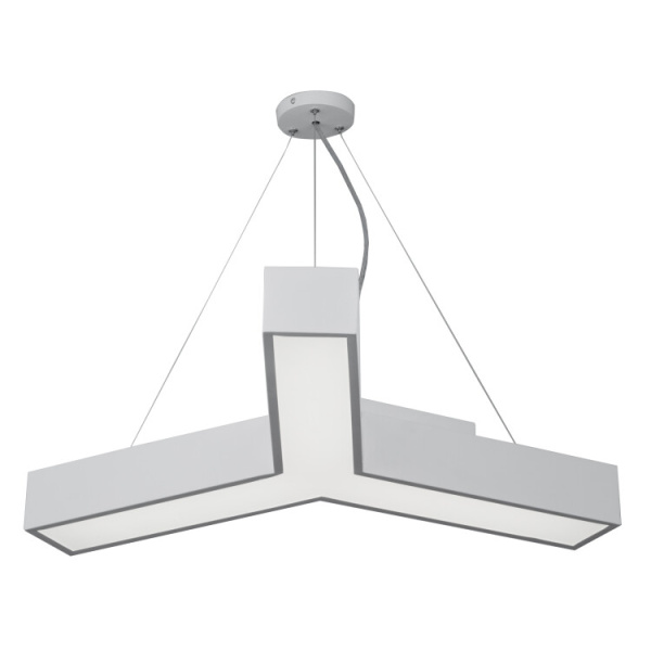 Светильник светодиодный Geometria Igrek SPO-141-W-40K-028 28Вт 4000К 1750Лм IP40 600*600*80 белый подвесной | Б0050566 | ЭРА