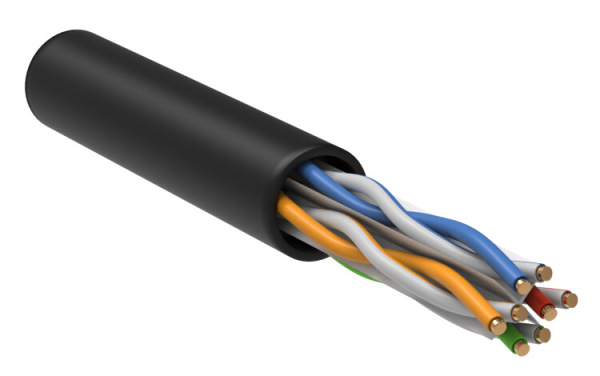 Каб. в. п. U/UTP кат. 6 4x2х23AWG solid LSZH 305м чер. | LC3-C604-129 | ITK
