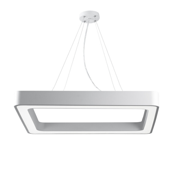 Светильник светодиодный Geometria Quadro SPO-161-W-40K-060 60Вт 4000К 5500Лм IP40 600*600*80 белый подвесной | Б0050582 | ЭРА