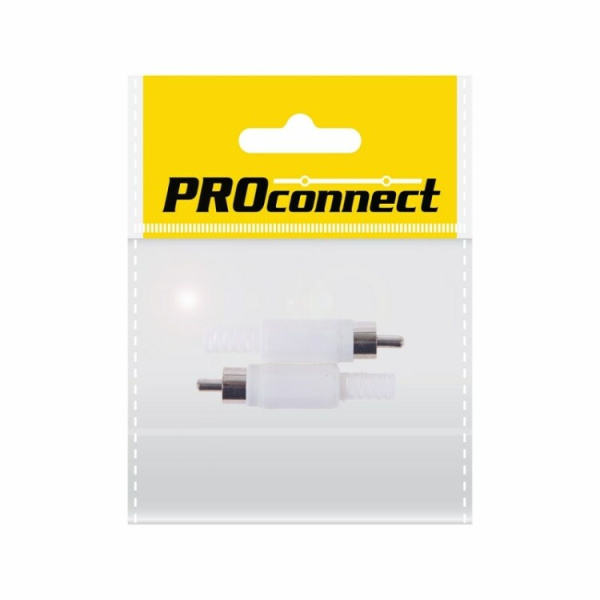 Разъём аудио, RCA пайка, белый, (2шт.) (пакет) PROconnect | 14-0401-8 | PROconnect