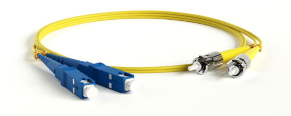 Патч-корд FC-D2-9-SC/UR-ST/UR-H-15M-LSZH-YL волоконно-оптический (шнур) SM 9/125 (OS2), ST/UPC-SC/UPC, 2.0 мм, duplex, LSZH, 15 м | 238539 | Hyperline