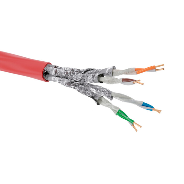 Кабель CAT 5е, U/UTP, нг(А)-FRHF, бухта 305м, красный | RN5EUUA04RD | DKC