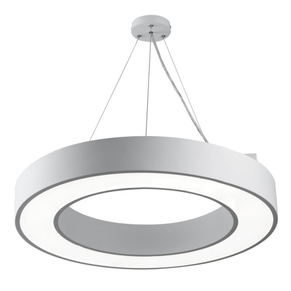 Светильник светодиодный Geometria Ring SPO-134-W-40K-056 56Вт 4000К 4200Лм IP40 800*800*80 белый подвесной | Б0050564 | ЭРА