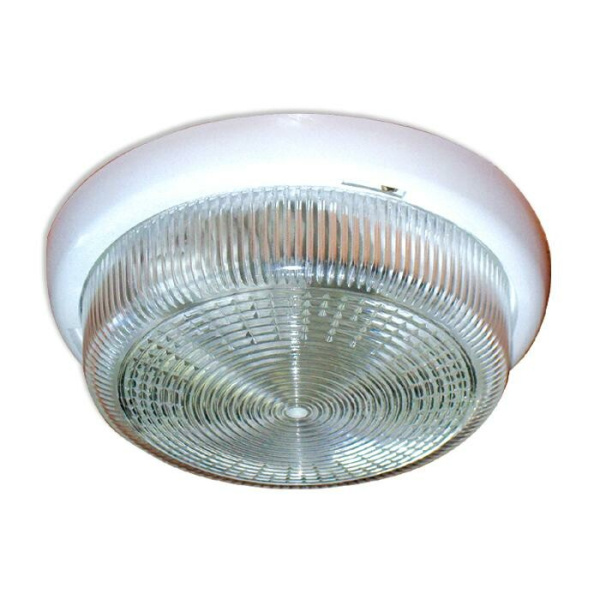 Светильник НБО Раунд 200 23-60-001 60Вт ЛН/КЛЛ/LED Е27 IP44 корпус белый | 1005500564 | Элетех