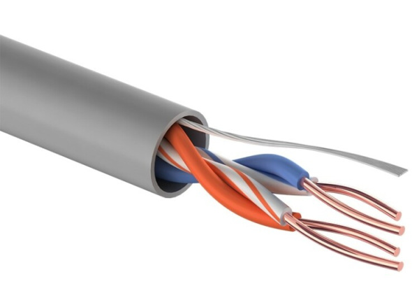 Кабель UTP 2PR 24AWG CAT5e 305м CCA | 01-0022-3 | PROconnect