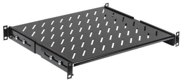 19" стационарная полка глубиной 800мм, черная | FS05-800PI | ITK
